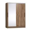 Шкаф-купе с зеркалом ГЛАЗОВ МЕБЕЛЬ Strike 00-00014157 1600 Дуб табачный Craft