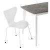 Стол Bradex Home Oslo FR 0906 мрамор сиена, белый 100(130)x80x76 фото 8