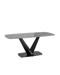 Стол обеденный Stool Group Аврора DF0093DT 180 black DUAL керамика черная 180x90x76