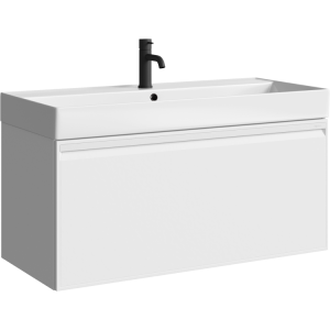 Тумба с раковиной Aqwella Pure PUR0110WM белый, 100x45