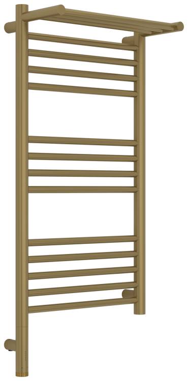 Полотенцесушитель электрический Сунержа Богема 3.1 32-6006-8040 с 1 полкой, Золотой шёлк, 80x40