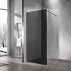 Душевая перегородка Vincea Walk-In VSW-1H800CGGM профиль вороненая сталь, стекло тонированное, 80x200