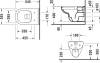 Комплект  Унитаз подвесной Duravit D-code 45700900A1 безободковый + Система инсталляции для унитазов AlcaPlast AM101/1120-4:1RS M71-001 фото 6
