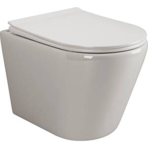 Унитаз подвесной Ceramica Nova Highlight Rimless CN1804 безободковый, с крышкой-сиденьем микролифт