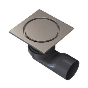 Душевой трап Knotlor Ядро SDSC100BS матовая сталь, 10x10 см
