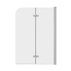 Шторка на ванну Relisan 100140-CL-CH2 профиль хром, стекло прозрачное, 100x140