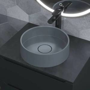 Раковина Uperwood Tanos Quartz RTanosQuartz35B бетон, 35x35