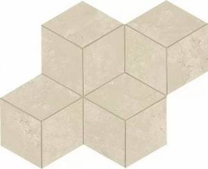 Мозаика Atlas Concorde Marvel Stone AS2H Cream Prestige Mosaico Esag. Lapp 30x35
