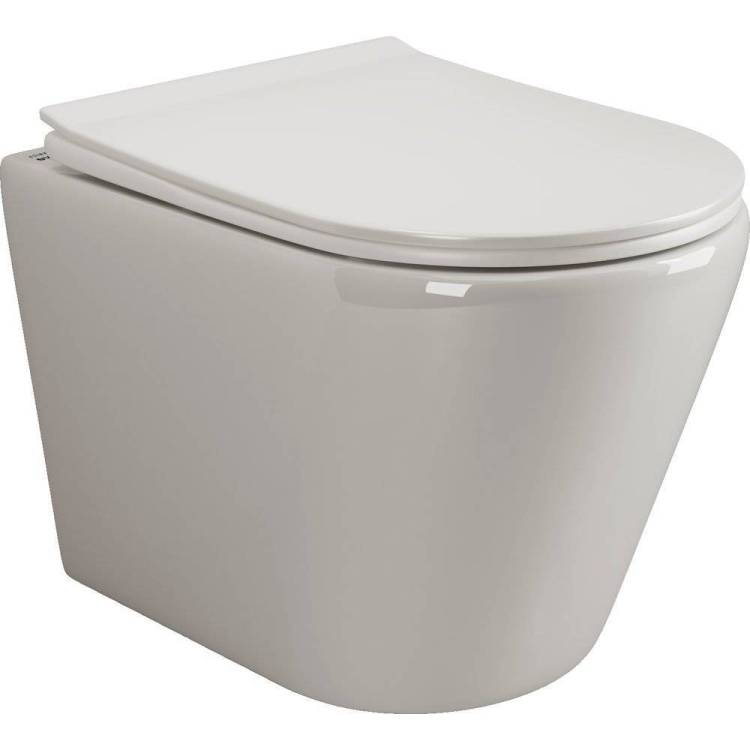 Унитаз подвесной Ceramica Nova Highlight Rimless CN1804 безободковый, с крышкой-сиденьем микролифт