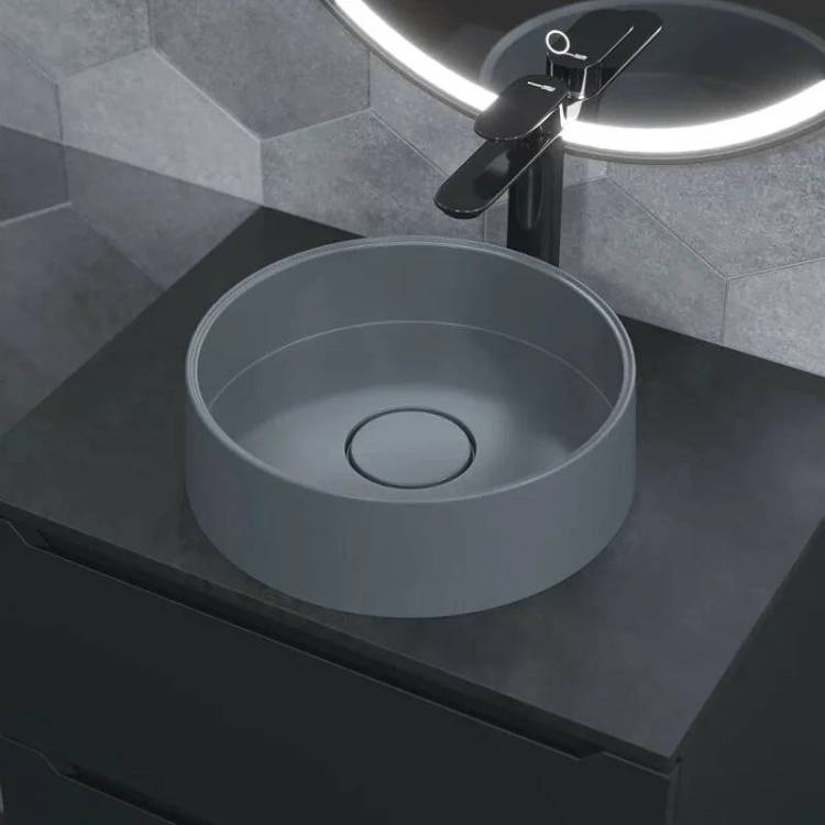 Раковина Uperwood Tanos Quartz RTanosQuartz35B бетон, 35x35