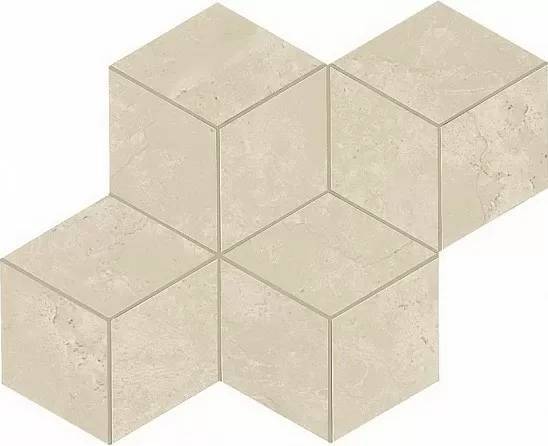 Мозаика Atlas Concorde Marvel Stone AS2H Cream Prestige Mosaico Esag. Lapp 30x35