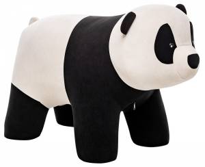 Пуф Leset Panda 4687203492564 белый Baddy 01/черный Omega 38