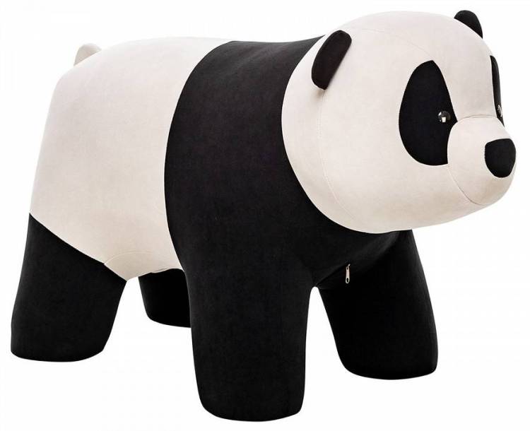Пуф Leset Panda 4687203492564 белый Baddy 01/черный Omega 38