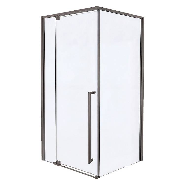 Душевой уголок Azario Male AZ-J50-100-MGR-CL профиль графит матовый, стекло прозрачное, 100x100x195