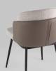 Набор из 2 стульев Stool Group Пенелопа FDC8054O BEL-14+270-23 X2 серая рогожка с серой экокожей фото 7
