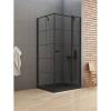Душевое ограждение NEW TRENDY NEW SOLEO BLACK R 90x90x195 K-0581 (черный) фото 2