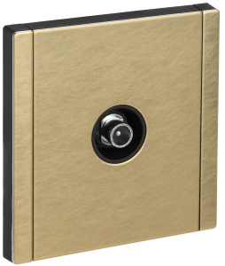 ТВ-розетка проходная IEK Forte&Piano FP-A10-P-M-K37 шампань