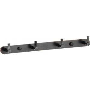 Планка с крючками (4 крючка) Savol S-007214H черный