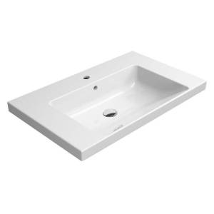 Раковина GSI Norm 8634111 80 см, белая глянцевая