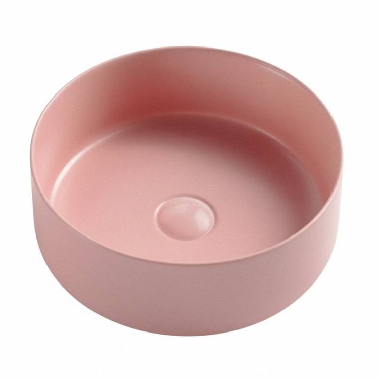 Раковина AQUAme AQM5012MP накладная, 35 см, розовая матовая