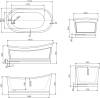 Акриловая ванна BelBagno BB32 170x90 фото 4