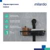 Полка Milardo Easy EAS0WS2M44 черный матовый фото 7