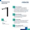 Смеситель для раковины Milardo Maze MAZBL01M01 черный матовый фото 6