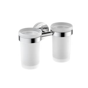 Стакан с держателем Aquatek Европа AQ4117CR двойной, хром