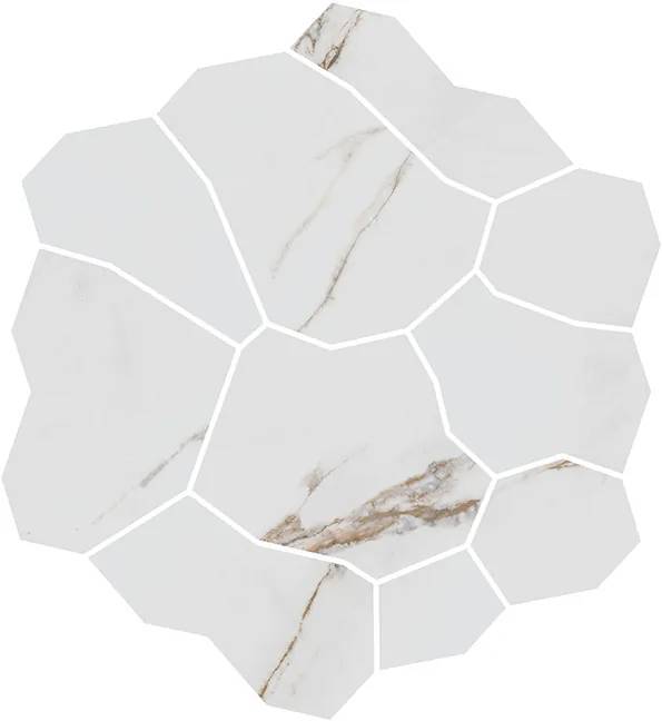 Декор Kerama Marazzi Марсель KMD2HID022GR наборный белый матовый обрезной 31.5x34.2