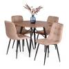 Стул Tetchair Chilly (mod. JSC-220) 21496 велюр/металл, beige (бежевый) HLR8/черный фото 6