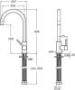 Комплект Мойка кухонная Oulin OL-F121X + Смеситель Roca Etna 5A7B09C00 для кухонной мойки, хром фото 4