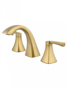 Смеситель для раковины Wonzon & Woghand WW-88083095-BG на 3 отверстия, брашированное золото