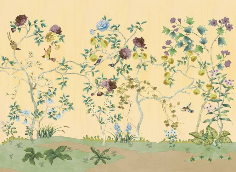 Бесшовные Eco обои Ortograf Flora 31130 Darleen beige Ворс ОЕ