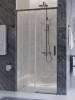 Душевая дверь в нишу Cezares PLANE-BF-1-100-C-GM профиль оружейная сталь, стекло прозрачное, 100x195 фото 4