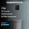 Кнопка смыва Abber AC0123MB пневматическая, черная матовая фото 7