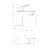 Смеситель для раковины BelBagno Due DUE-LVM-CRM-W0 без донного клапана, хром фото 7
