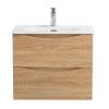 Тумба под раковину BelBagno MARINO-CER-MINI-600-2C-SO-WO-P подвесная, Rovere Bianco, 59.6x39