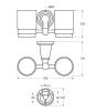 Стакан Art&Max Bianchi AM-E-2602-D-Do двойной фото 2