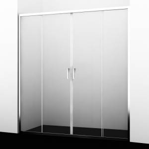 Душевая дверь в нишу Wasserkraft Lippe 45S45 160x190 Хром глянцевый