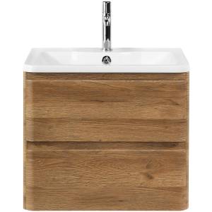 Тумба с раковиной Belbagno Albano ALBANO-700-2C-SO-RR 70x45x50 Rovere Rustico подвесная с двумя выкатными ящиками