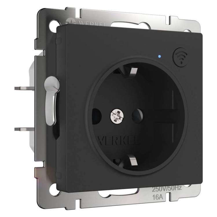 Умная встраиваемая розетка с заземлением с защитными шторками Werkel W1171608