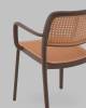 Стул Stool Group Yona PP-297 brown 36025 коричневый, пластиковый с подлокотниками фото 7