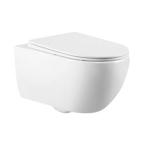 Унитаз подвесной CHARUS Torre Bianca EWC700-125W Skandenborg Rimless, сиденье микролифт