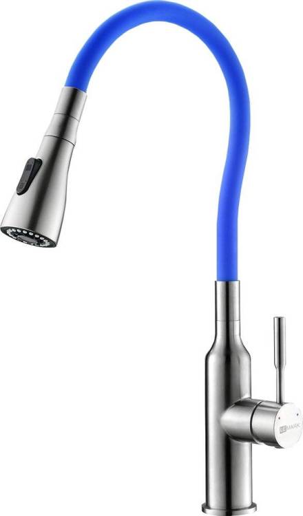 Смеситель для кухни Lemark Expert LM5082S-Blue с гибким изливом