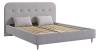 Кровать двухспальная Mebelson Лео KM1.6-19.2350 галька/графит фото 2