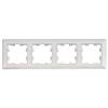 Рамка 4-постовая IEK Brite BR-M42-12-K91 арктический белый/белый фото 4