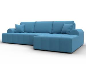 Диван угловой Лига Диванов Лига-080 134743 Голубой