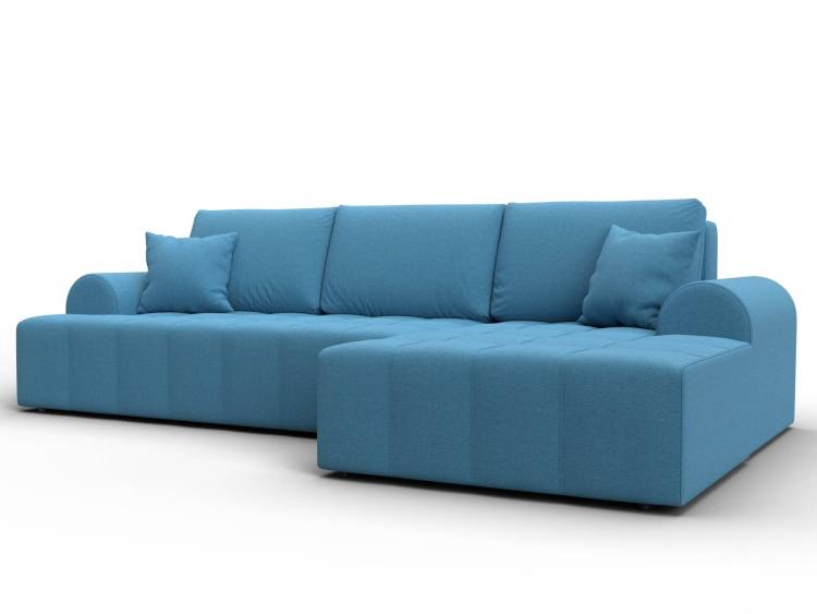 Диван угловой Лига Диванов Лига-080 134743 Голубой