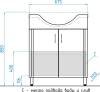 Тумба с раковиной Style Line Эко Стандарт №23 70 белая фото 6