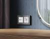 Комплект механизма электрической розетки 2USB A+C 20W (быстрая зарядка) с заземлением Ambrella Volt Alfa MA130010 фото 2